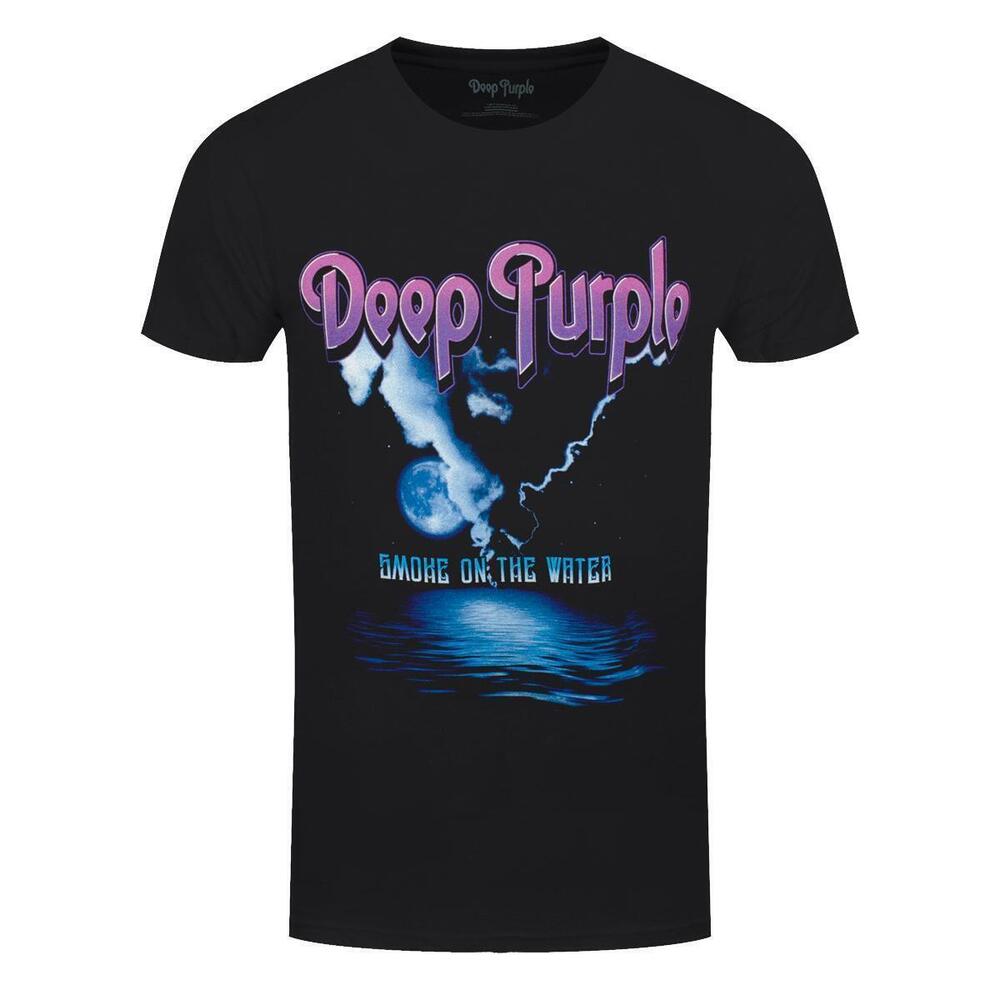 Deep Purple Smoke On Water Mens Black Tshirt